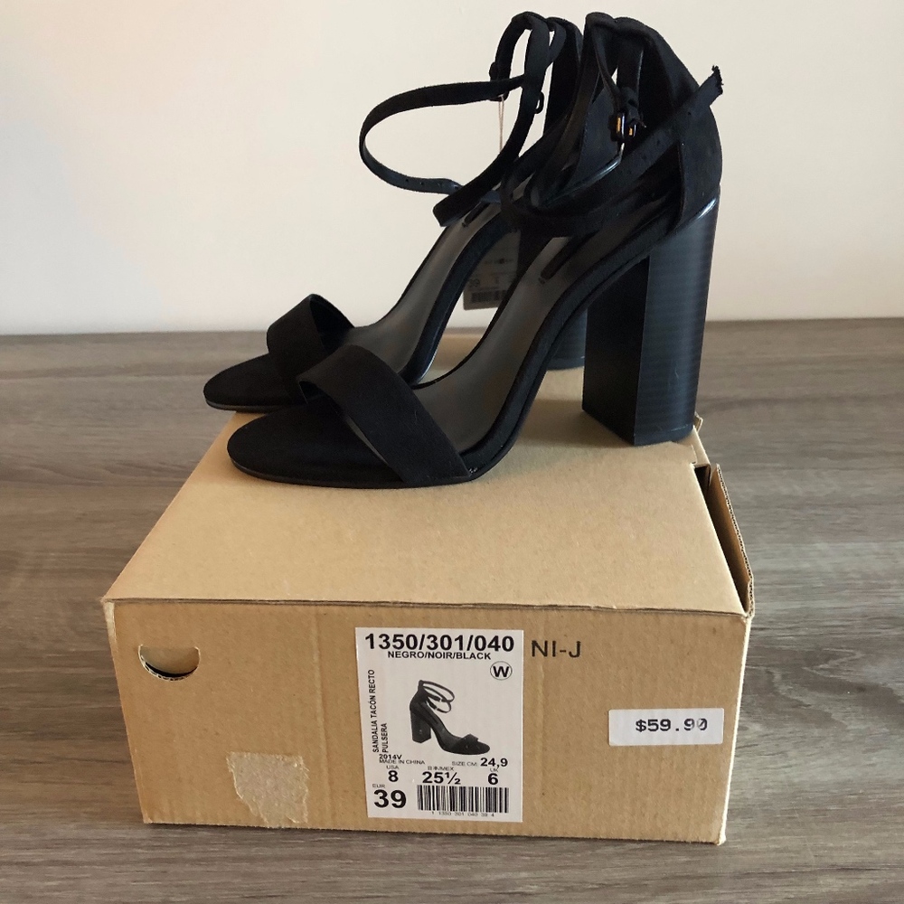 Black sandals from Zara